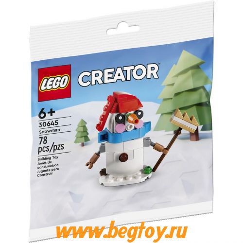 Конструктор LEGO снеговик 30645