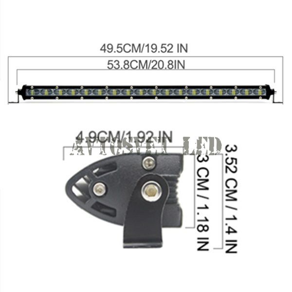 Балка светодиодная 54 ватт ASD-54W FLOOD