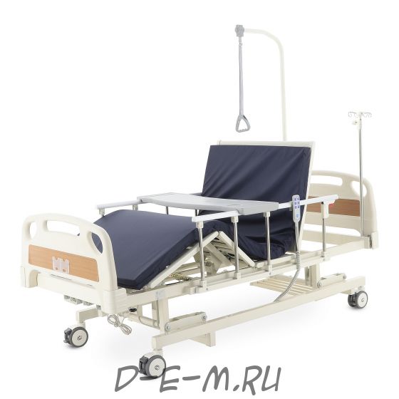 Кровать электрическая Med-Mos DB-6 MЕ-3018Н-05/МЕ-3018Д-04/МЕ-3018Д-11 (3 функции) с удлинением ложа, с аккумулятором