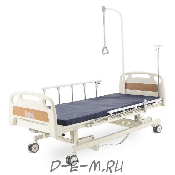 Кровать электрическая Med-Mos DB-6 MЕ-3018Н-05/МЕ-3018Д-04/МЕ-3018Д-11 (3 функции) с удлинением ложа, с аккумулятором