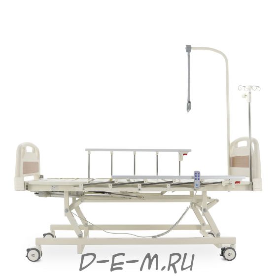 Кровать электрическая Med-Mos DB-6 MЕ-3018Н-05/МЕ-3018Д-04/МЕ-3018Д-11 (3 функции) с удлинением ложа, с аккумулятором