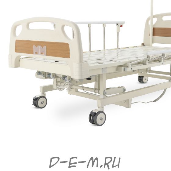 Кровать электрическая Med-Mos DB-6 MЕ-3018Н-05/МЕ-3018Д-04/МЕ-3018Д-11 (3 функции) с удлинением ложа, с аккумулятором