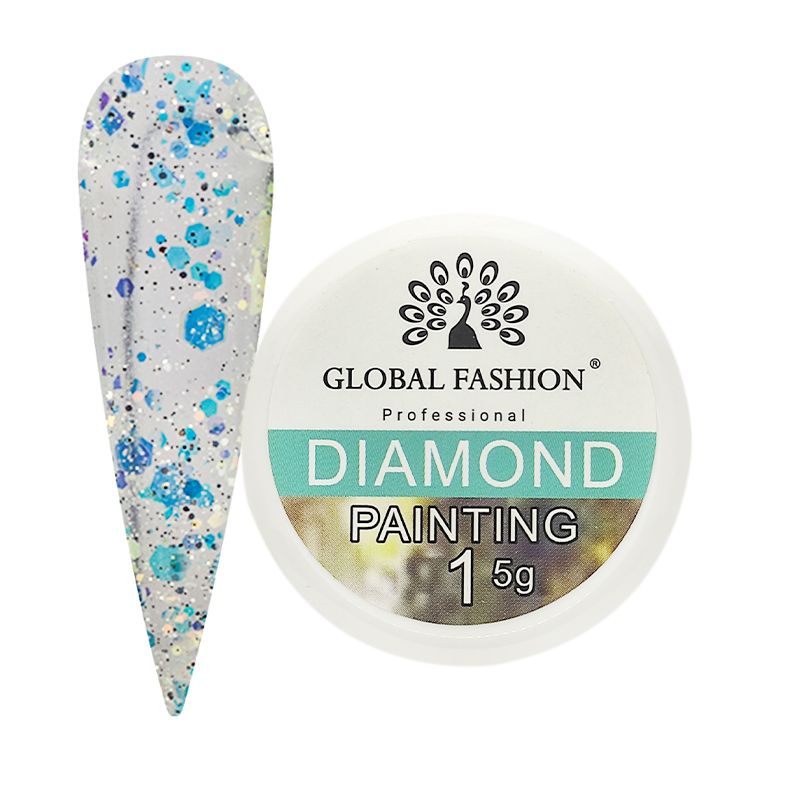 Diamond Painting Gel глиттер гель Global Fashion 5 гр 01