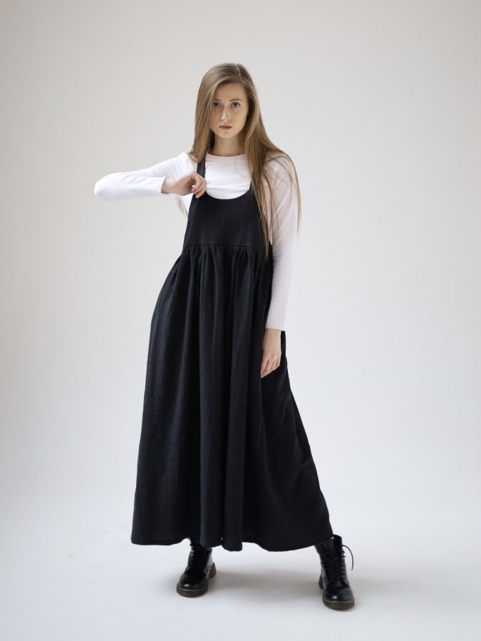 Сарафан Ortica из крапивы черный