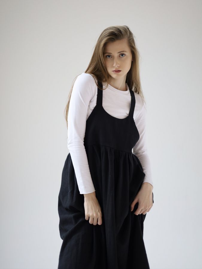 Сарафан Ortica из крапивы черный