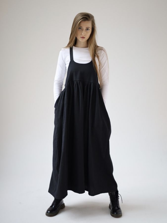 Сарафан Ortica из крапивы черный