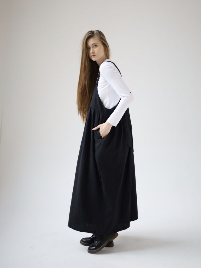 Сарафан Ortica из крапивы черный