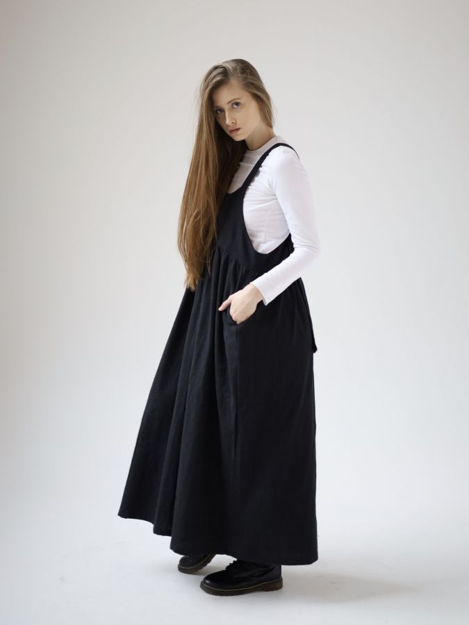 Сарафан Ortica из крапивы черный