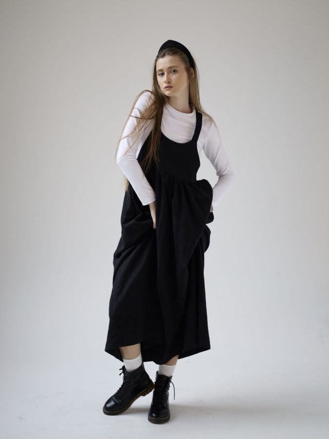 Сарафан Ortica из крапивы черный