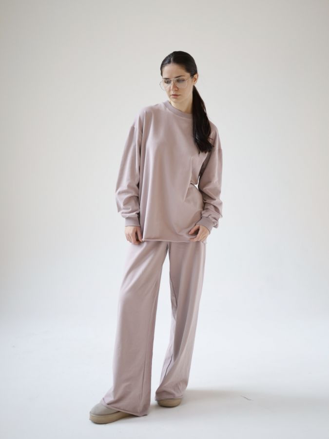 Кофта с длинным рукавом туман