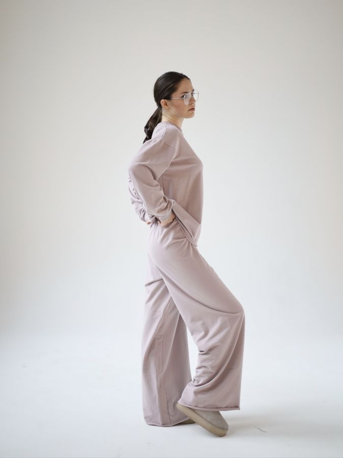 Кофта с длинным рукавом туман