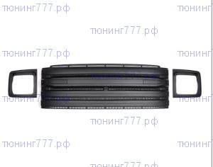Решетка радиатора с LED подсветкой + накладки фар, на Хавейл Н9