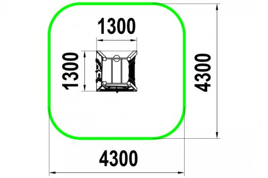 Спортивный комплекс СП-1.135 для детской площадки