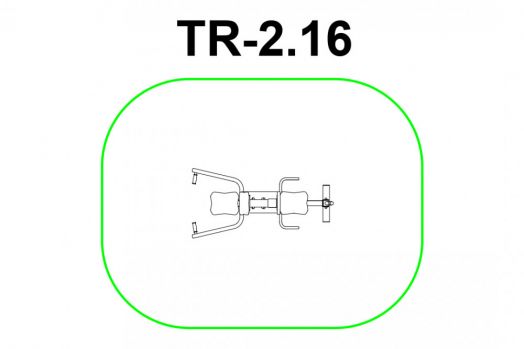 Тренажер уличный двойной «Вертикальная тяга-Флекс» ТР-2.16
