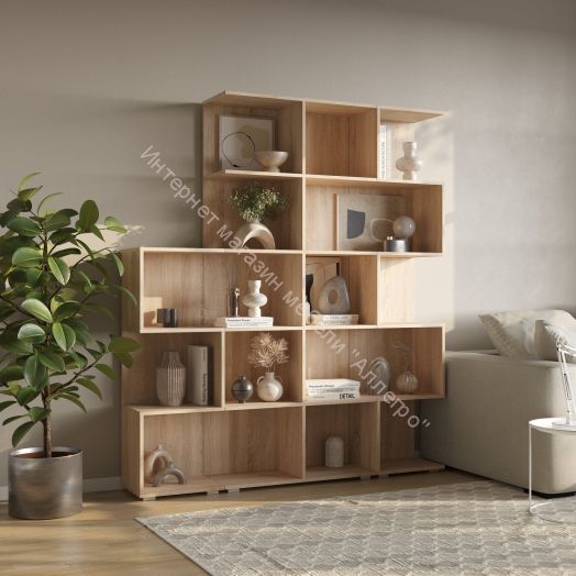 Комплект стеллажей СТ-1 СТ-3 СТ-4 QUANT Дуб Сонома