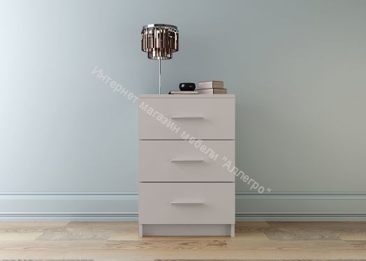 Комплект стол "УНО"+стеллаж "ЛОФТ"+комод "ЛОФТ" 420 с 3-мя ящиками Белый