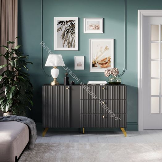 Комод КД-3 RENO Чёрный