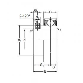 Подшипник ASS 206-102 (ASS 206-18)