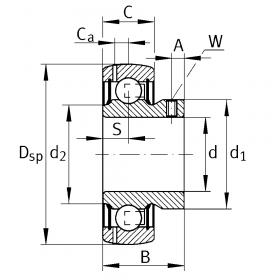 Корпусный подшипник AY 25 NPP