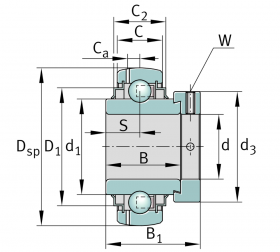 Подшипник GE 25-KRR-B