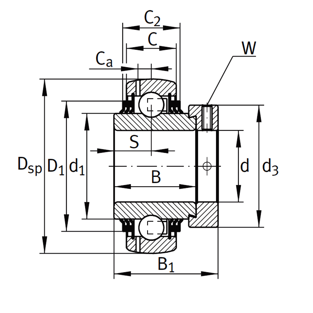 Подшипник GE 60 KTT-B