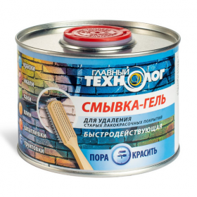 Смывка-Гель Главный Технолог 0.6кг  для Удаления Старых Лакокрасочных Покрытий.