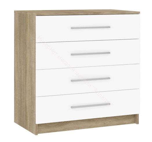 Спальня БЛАНКА Дуб Сонома/Белый глянец