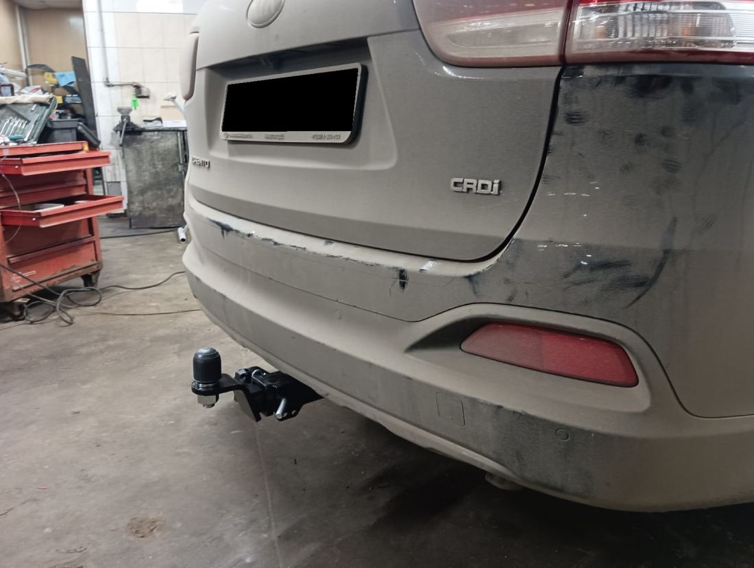 Фаркоп "Уникар" Hyundai Santa Fe  IV (дорест.)   Kia Sorento Prime