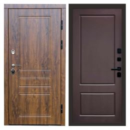 Входная дверь Termo-door Орегон Дуб Марсель Шоколад с терморазрывом Металлическая