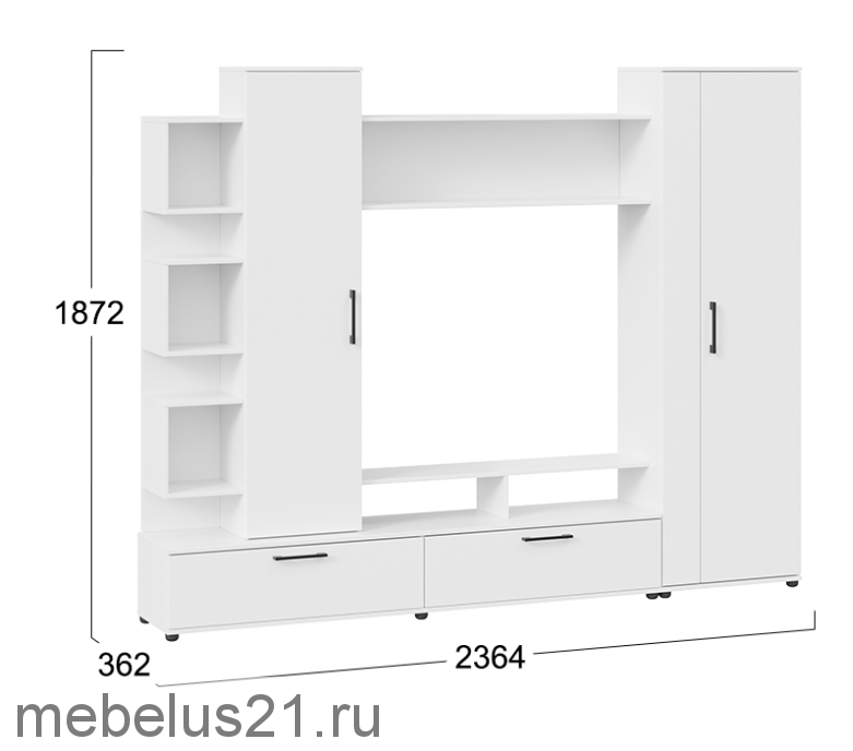 Гостиная Дакота белая