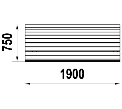 Скамейка уличная  парковая Д-1.4