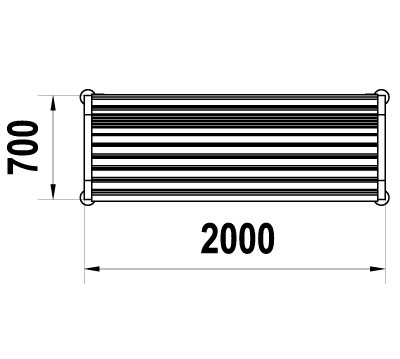 Скамейка уличная  парковая Д-1.24