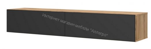 Тумба ТВ 180 SOMERO Дуб Вотан/Чёрный