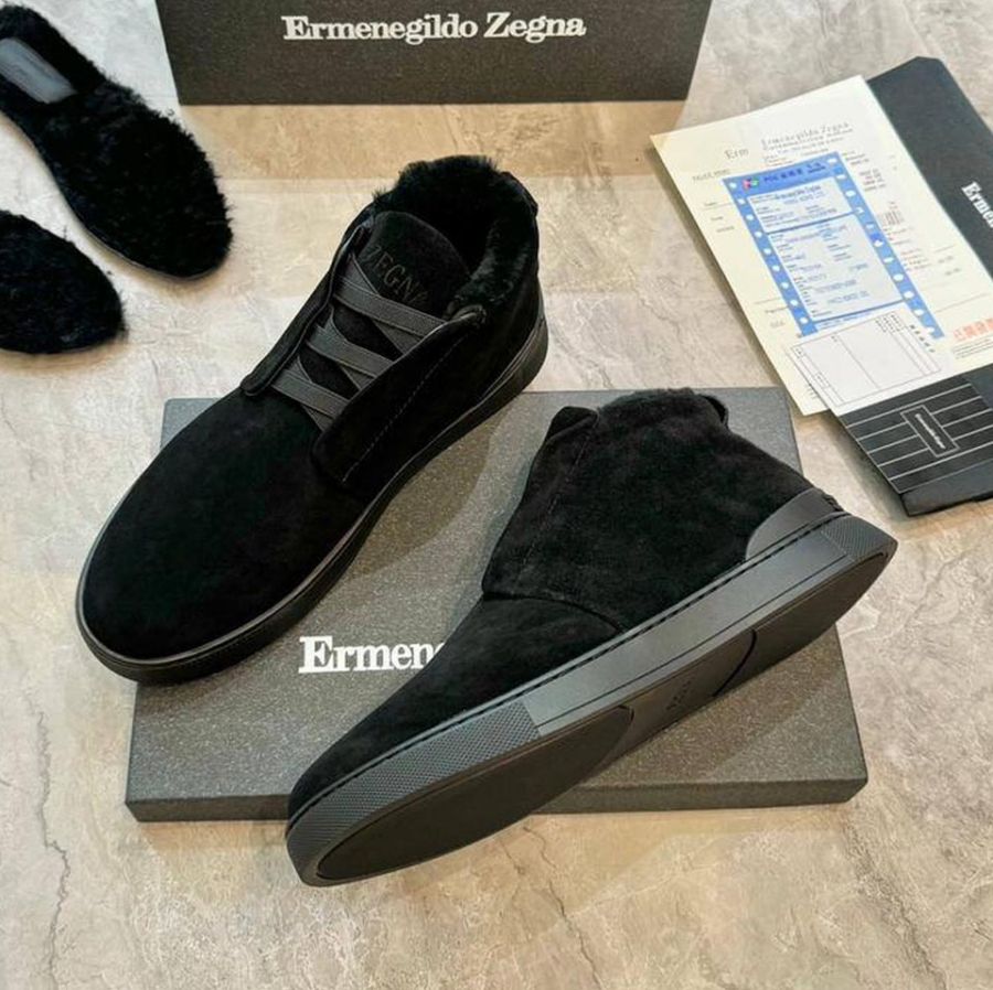 Высокие зимние кеды Zegna