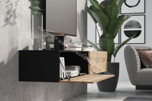 Шкаф-витрина SOMERO корпус Чёрный