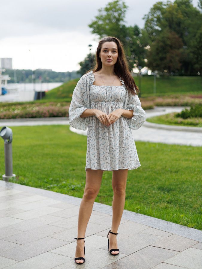 Платье Estate из бамбука короткое