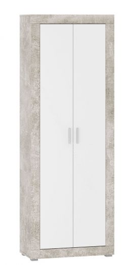 Прихожая МОНТАНА со шкафом и тумбой для обуви О-2 Аtelier/Белый глянец