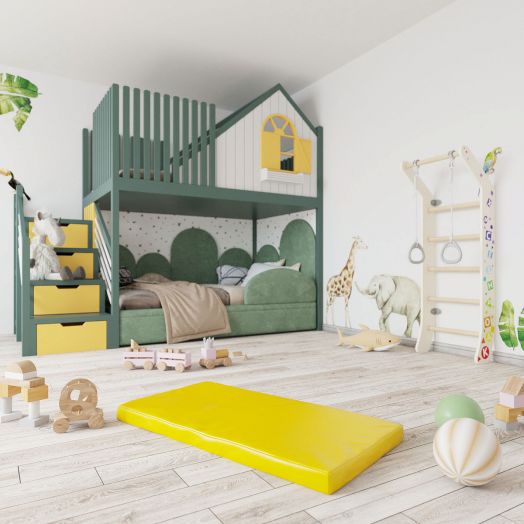 Мат (мягкий щит)  1000*500*60, одинарный (бежевый)