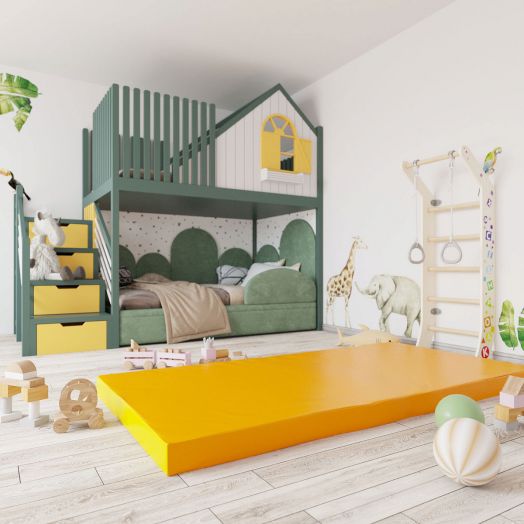 Мягкий щит (Мат) 2000*1000*100, одинарный (бежевый)