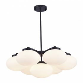 Люстра Подвесная ST-Luce SL1503.403.07 Черный/Белый E27 7*40W / СТ Люче.