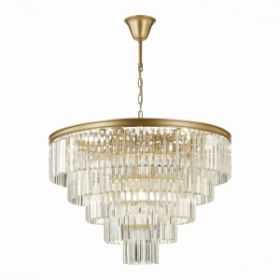 Люстра Подвесная ST-Luce SL1624.203.15 Шампань/Прозрачный E14 15*40W / СТ Люче.