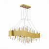Люстра Подвесная ST-Luce SL1633.213.08 Матовое Золото/Матовое Золото,Прозрачный E14 8*40W / СТ Люче.