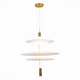 Люстра Подвесная ST-Luce SL6101.223.01 Золотистый/Белый LED 1*15W 3000K / СТ Люче.