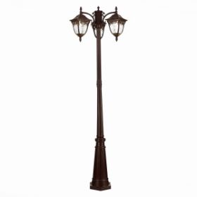 Светильник Уличный Наземный ST-Luce SL083.705.03 Кофейный/Кофейный, Прозрачный E27 3*60W / СТ Люче.