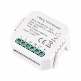 WIFI Диммируемое Реле 1 Канал ST-Luce ST9000.500.01CDIM Белый - -*150W - Ra IP20 L46xW46xH18 230V / СТ Люче.