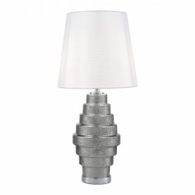 Лампа Прикроватная ST-Luce SL1001.104.01 Хром, Дымчатый/Серый E27 1*40W / СТ Люче.