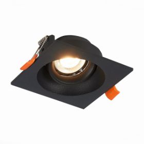 Светильник Встраиваемый ST-Luce ST208.418.01 Черный GU10 1*50W L94xW94xH40 220V Без Ламп / СТ Люче.