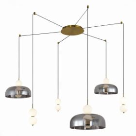 Светильник Подвесной ST-Luce SL6112.202.42 Золотистый/Молочно-Белый,Прозрачно-Дымчатый LED 1*42W / СТ Люче.