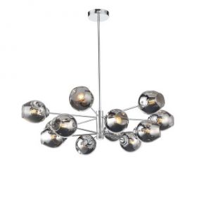 Светильник Подвесной ST-Luce SL1500.103.12 Хром/Дымчатый E14 12*40W / СТ Люче.