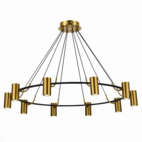 Светильник Подвесной ST-Luce SL1215.403.10 Черный, Латунь/Латунь GU10 10*5W 4000K / СТ Люче.